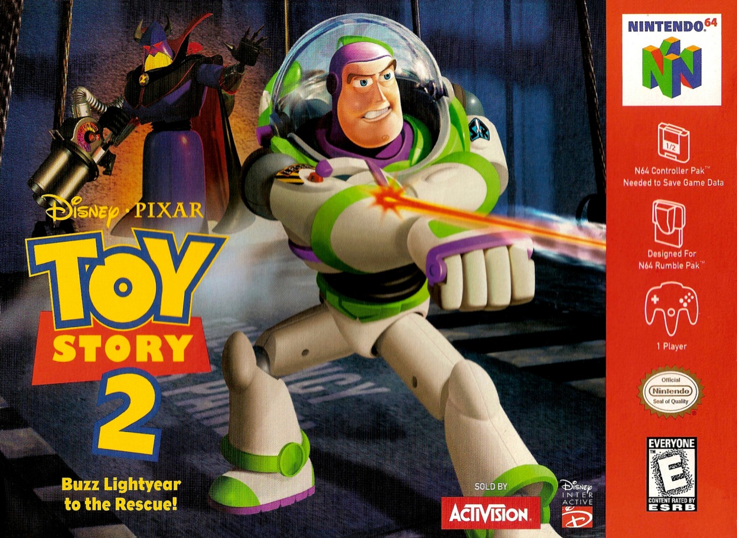 Toy Story 2: Buzz Lightyear to the Rescue! (1999) cover art