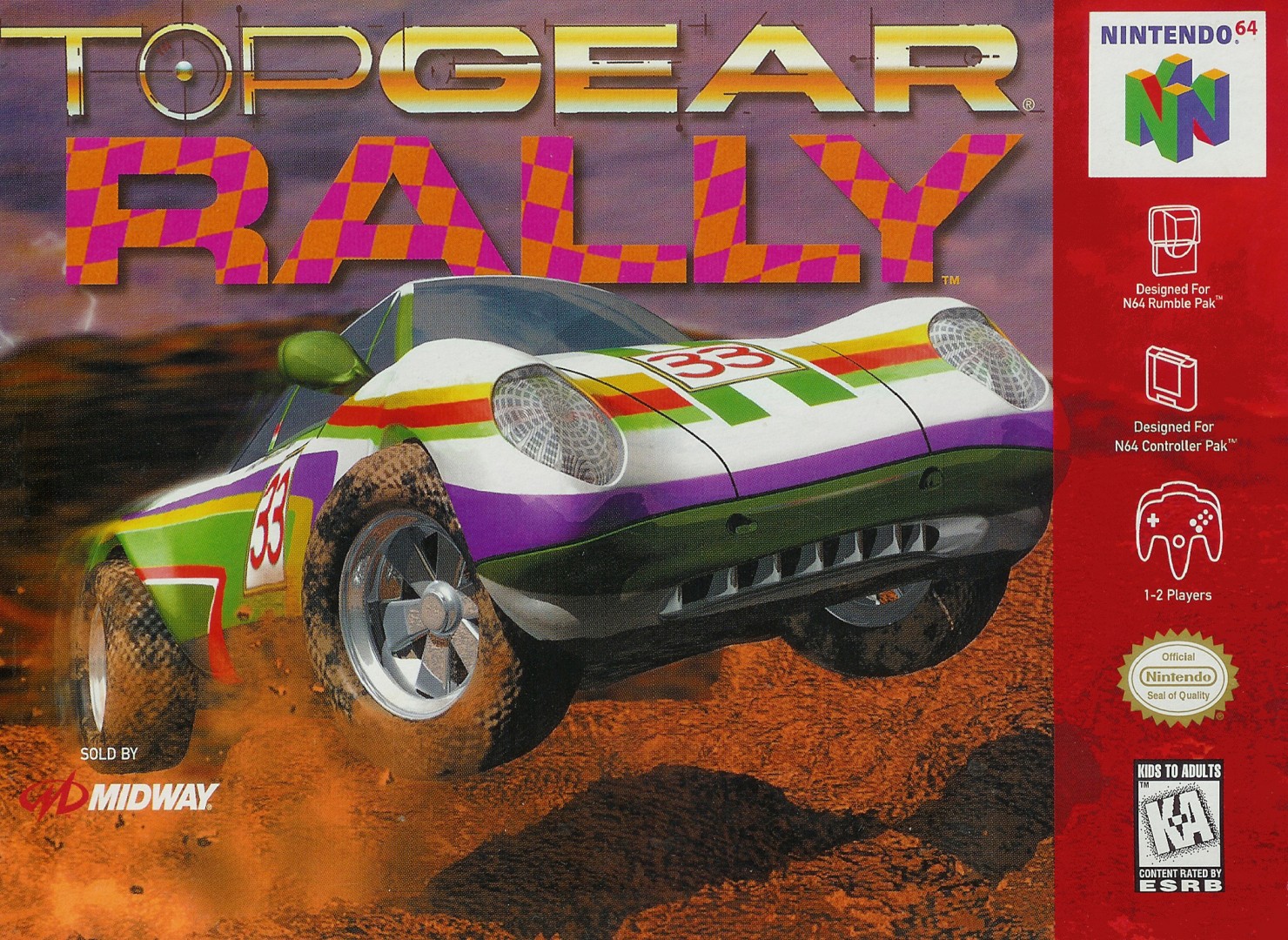 Top Gear Rally (1997) cover art