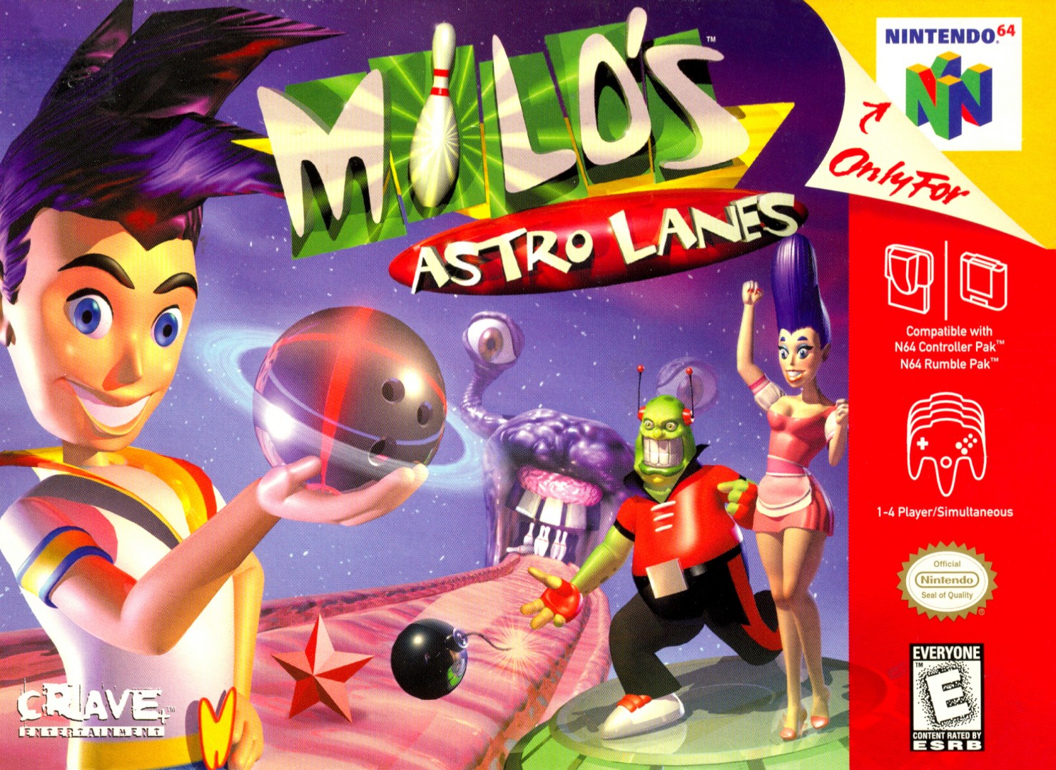 Milo's Astro Lanes (1998) cover art