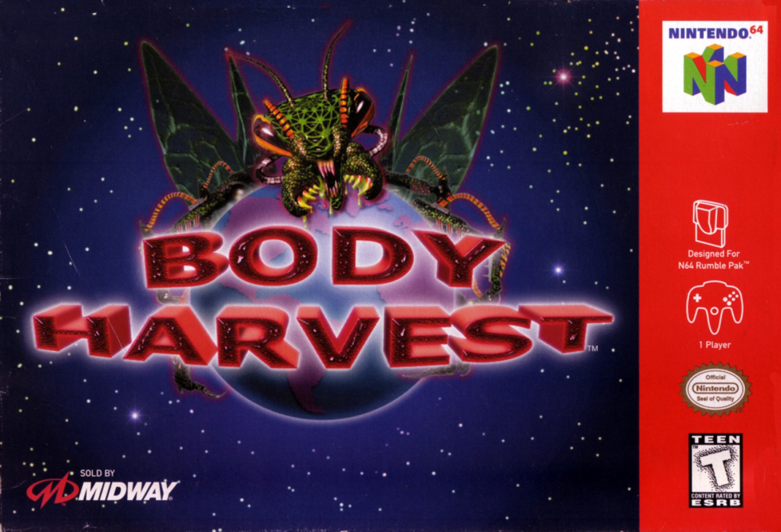 Body Harvest (1998) cover art
