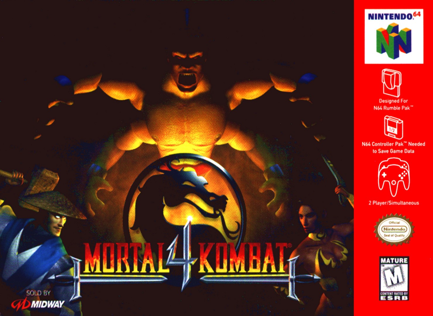 Mortal Kombat 4 (1998) cover art