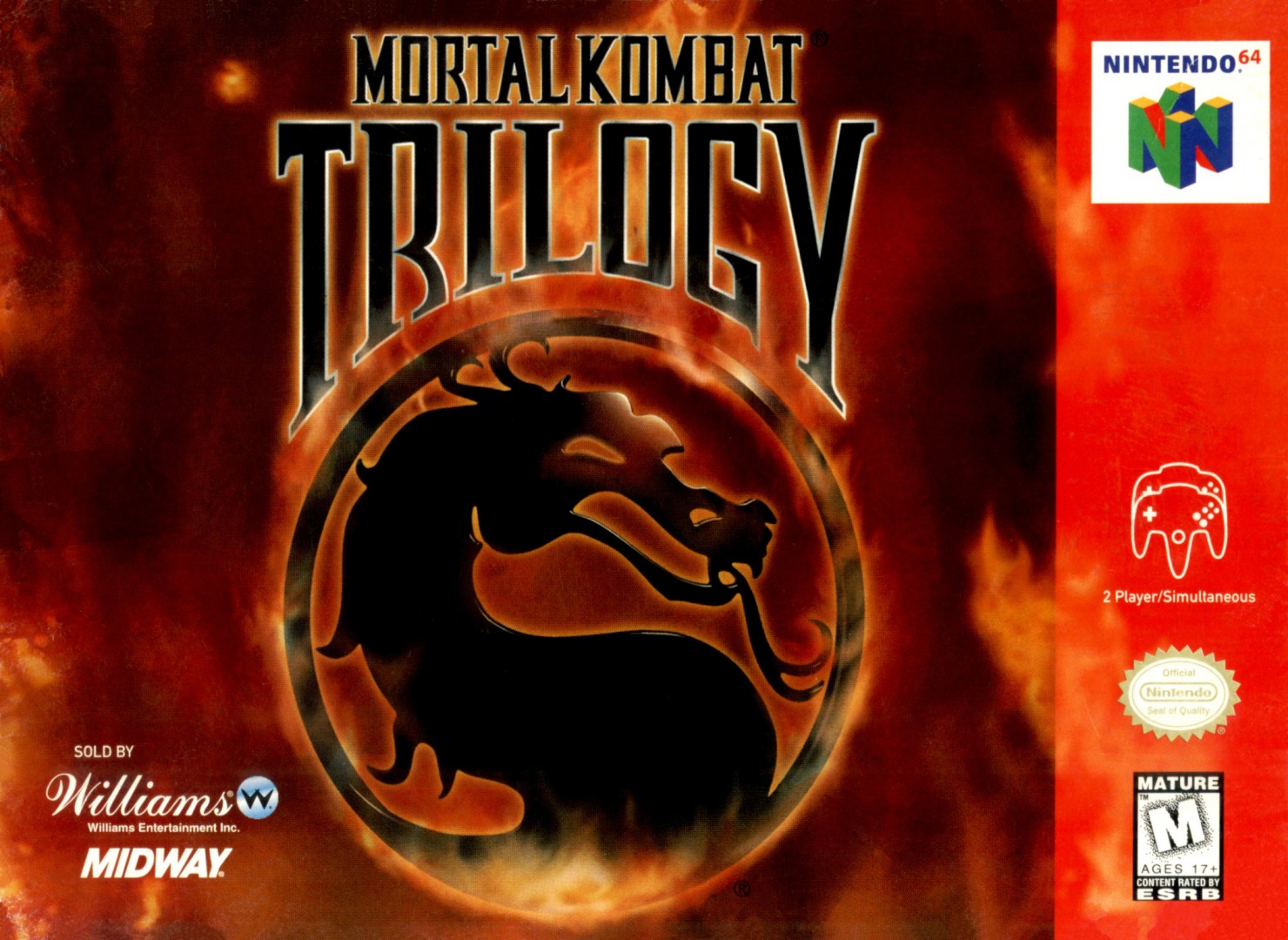 Mortal Kombat Trilogy (1996) cover art