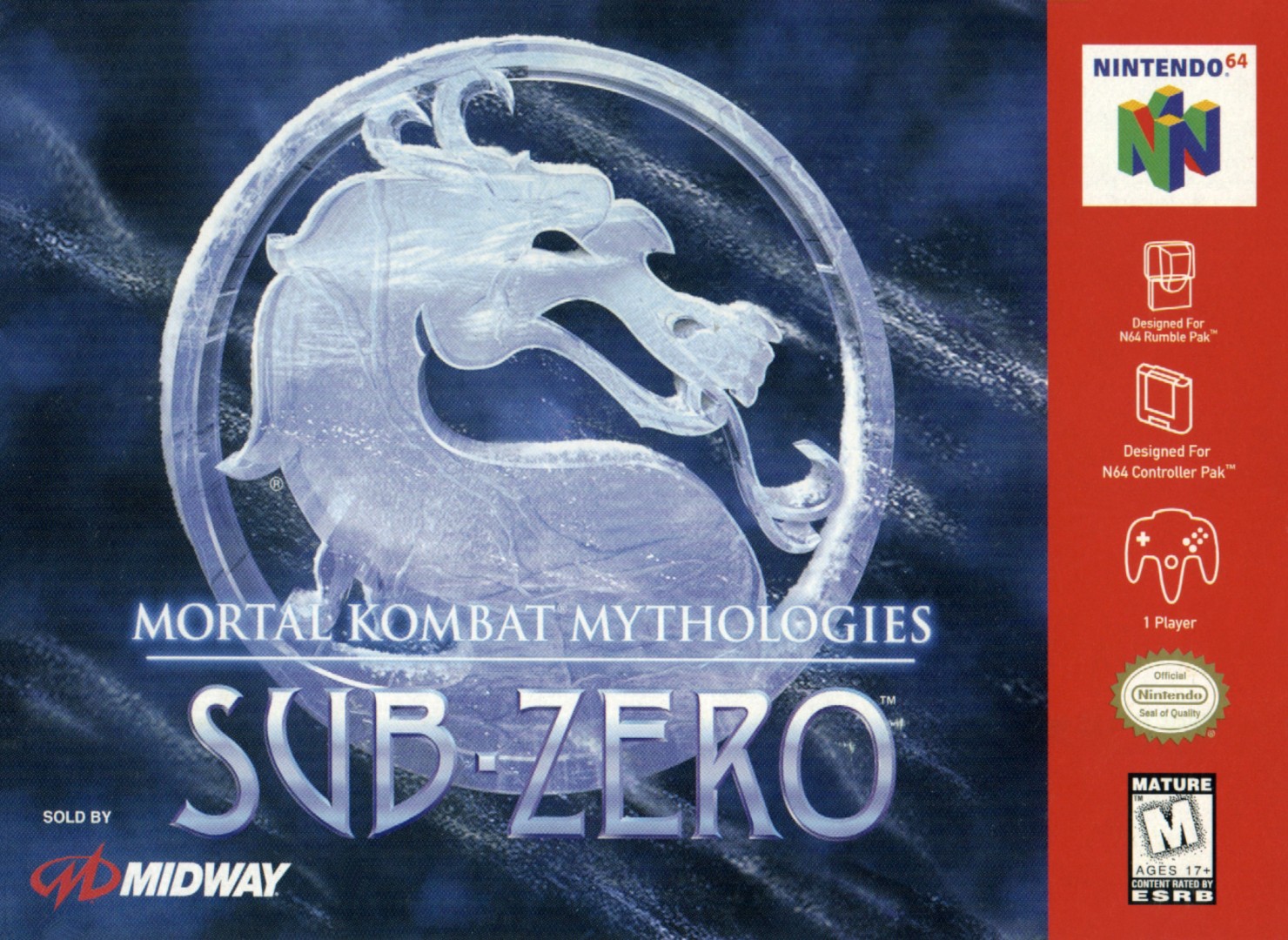 Mortal Kombat Mythologies: Sub-Zero (1997) cover art