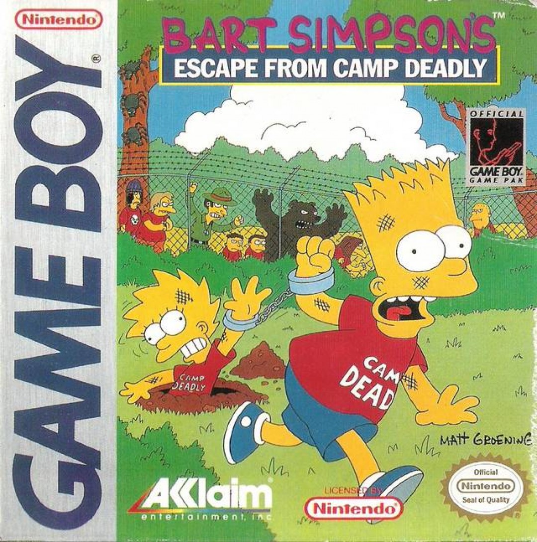 Bart Simpson's Escape from Camp Deadly (1993) cover art
