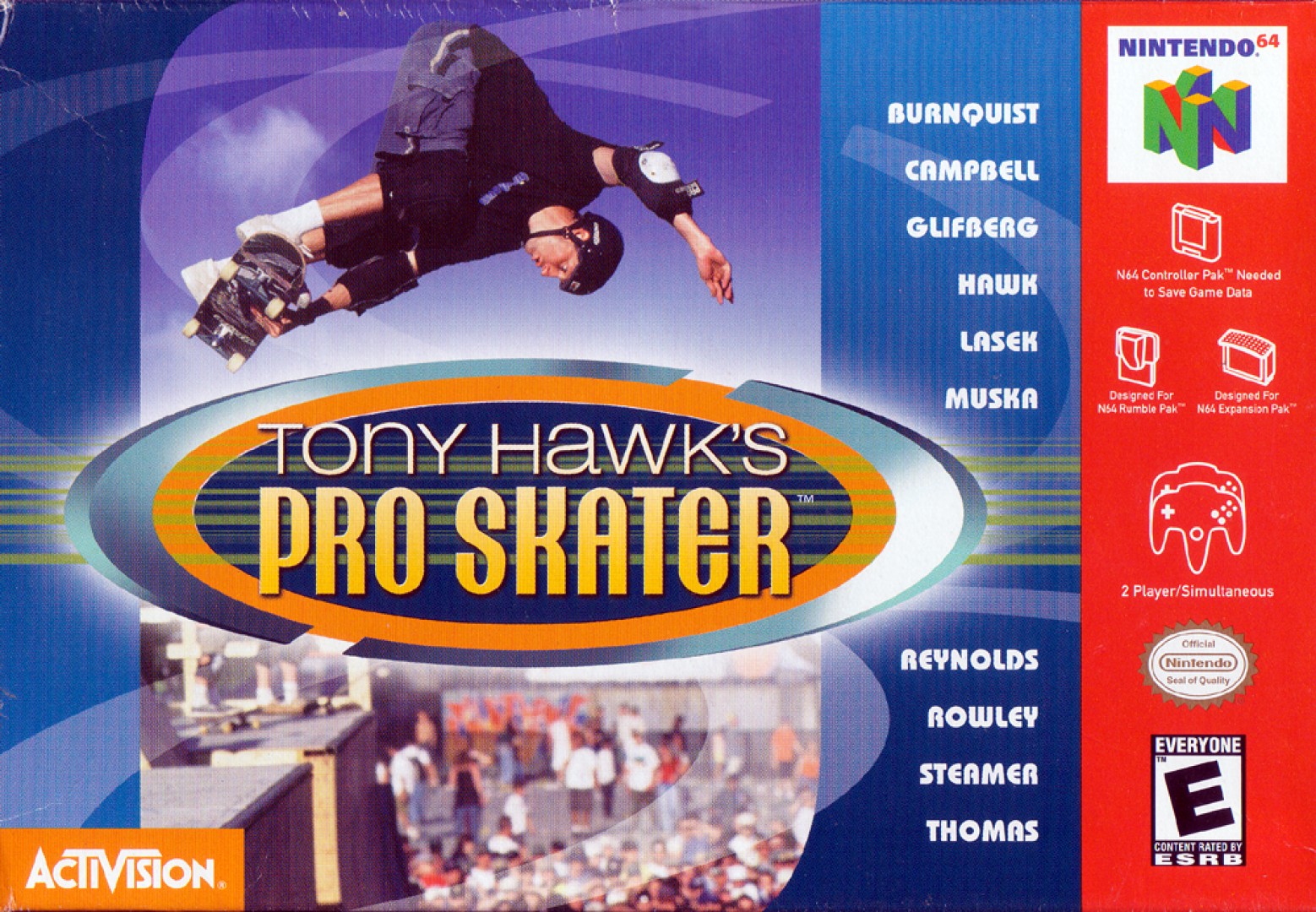 Tony Hawk's Pro Skater (2000) cover art
