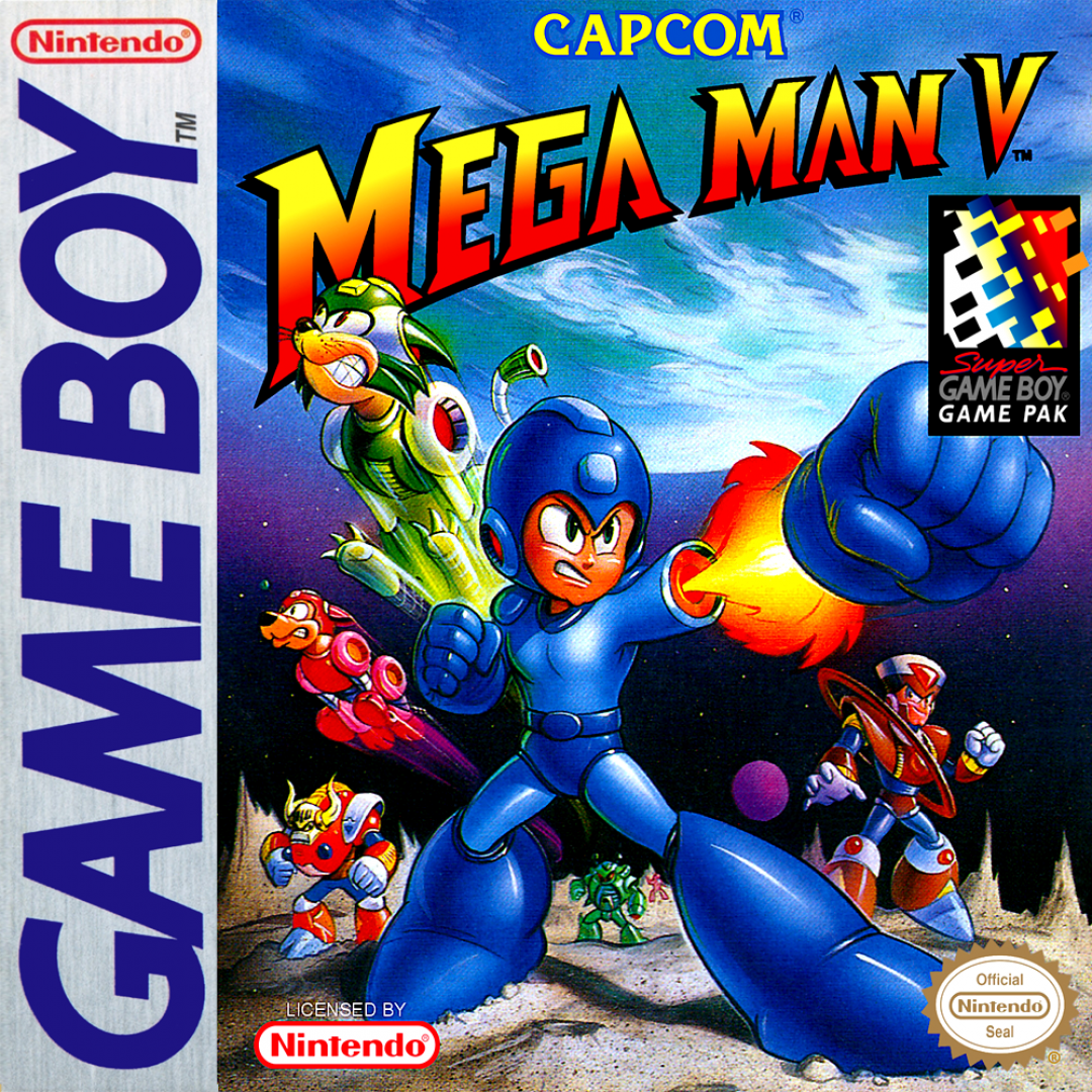 Mega Man V (1994) cover art