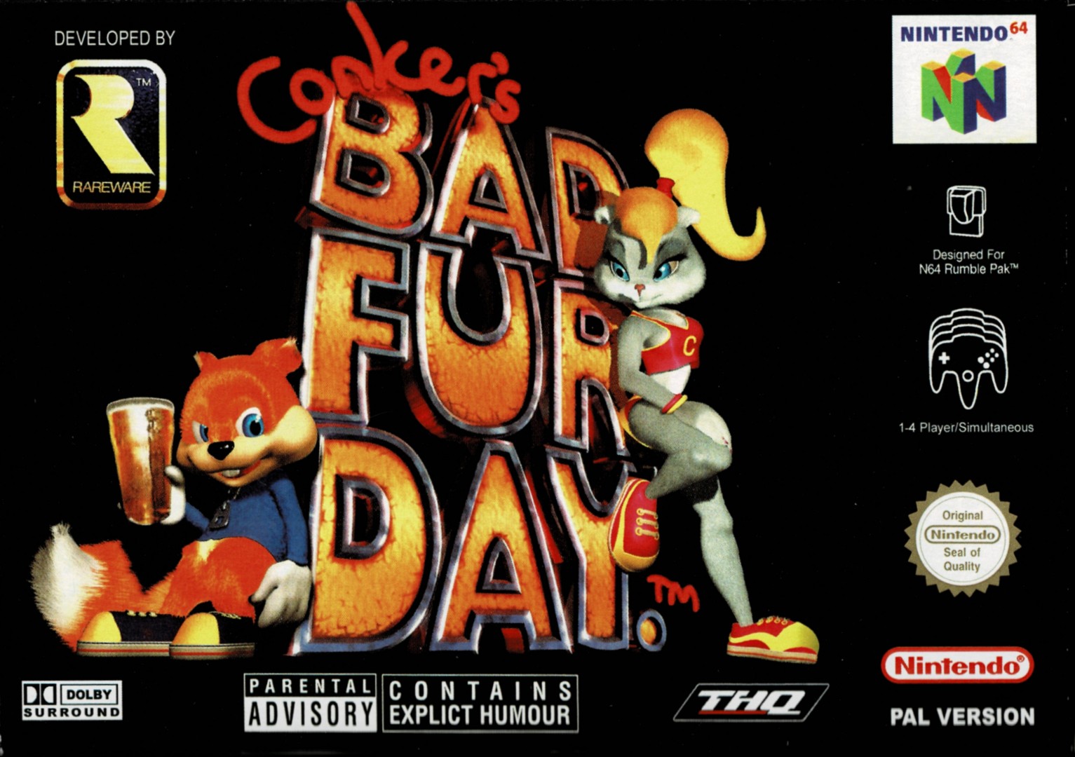 Conker's Bad Fur Day (2001) cover art