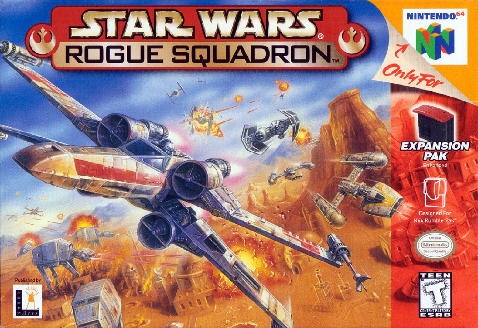 Star Wars: Rogue Squadron (1998) cover art