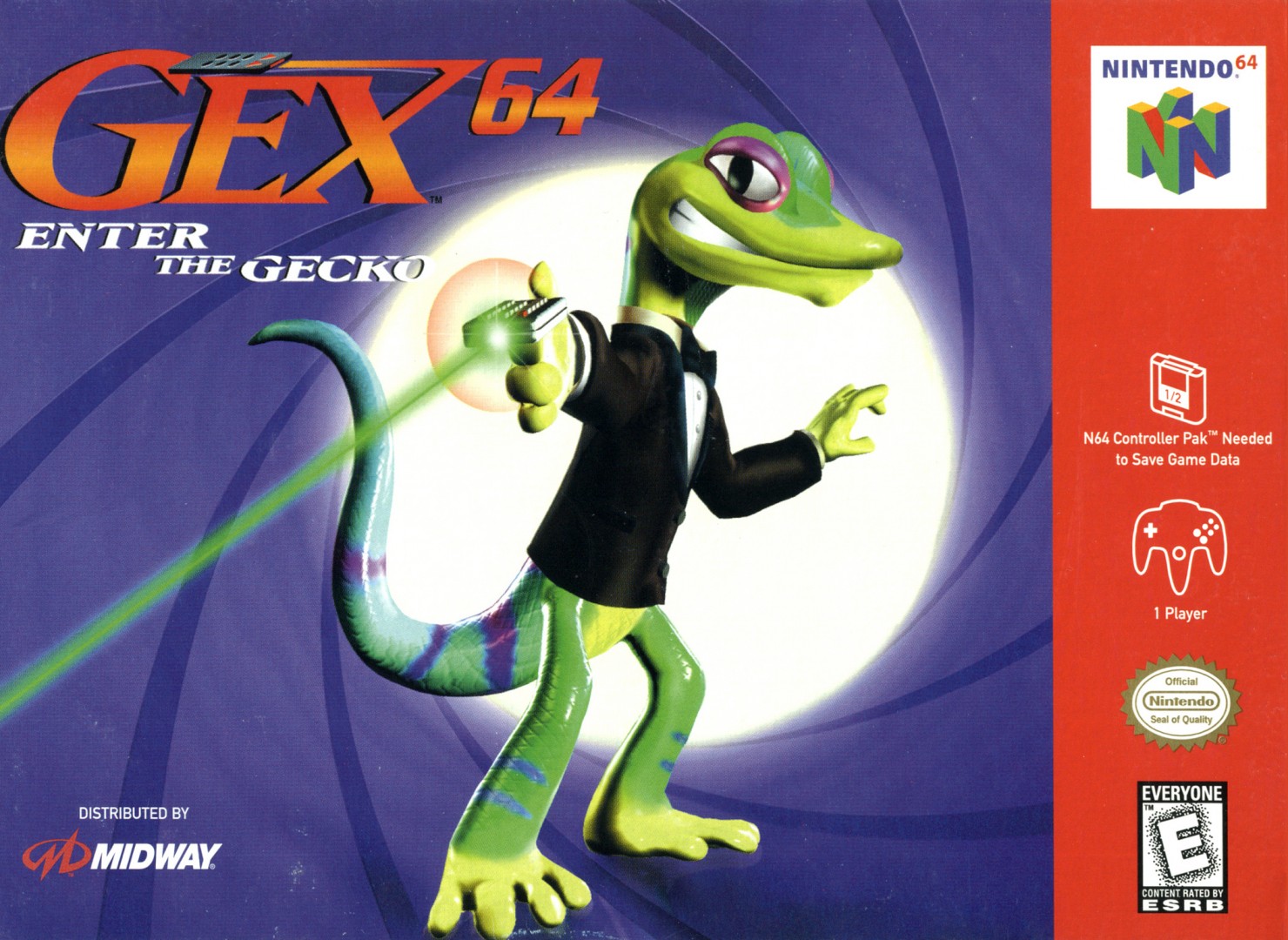 Gex 64: Enter the Gecko (1998) cover art