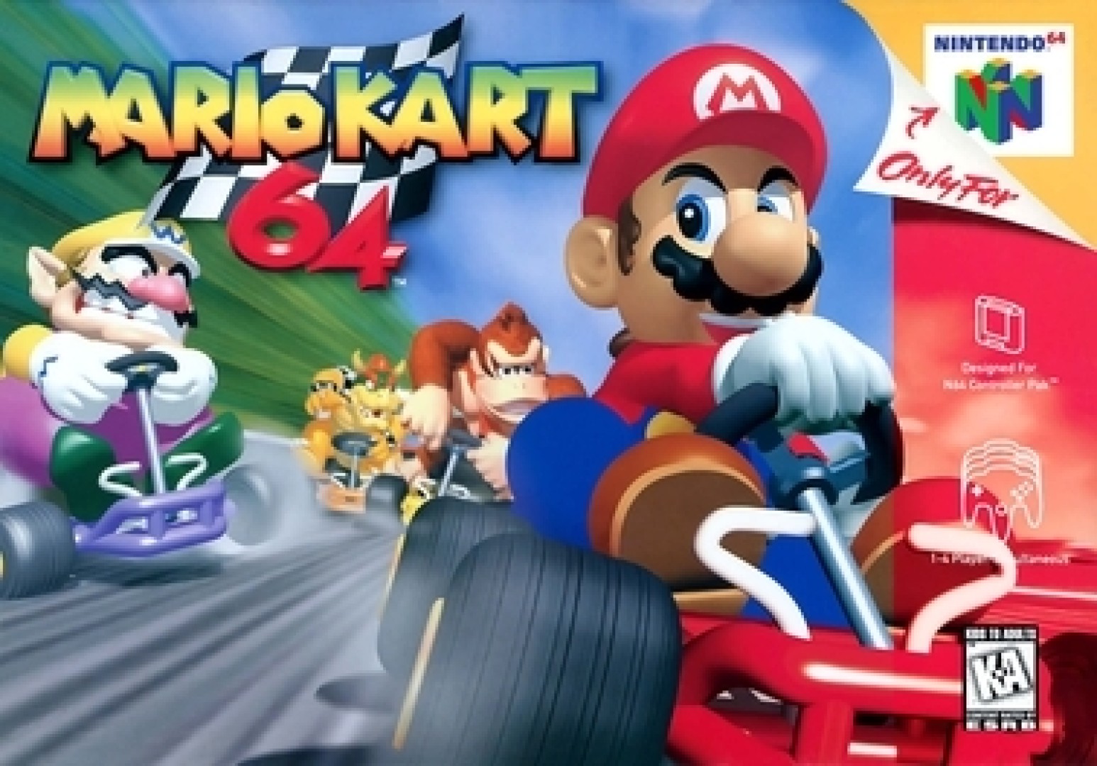 Mario Kart 64 (1997) cover art