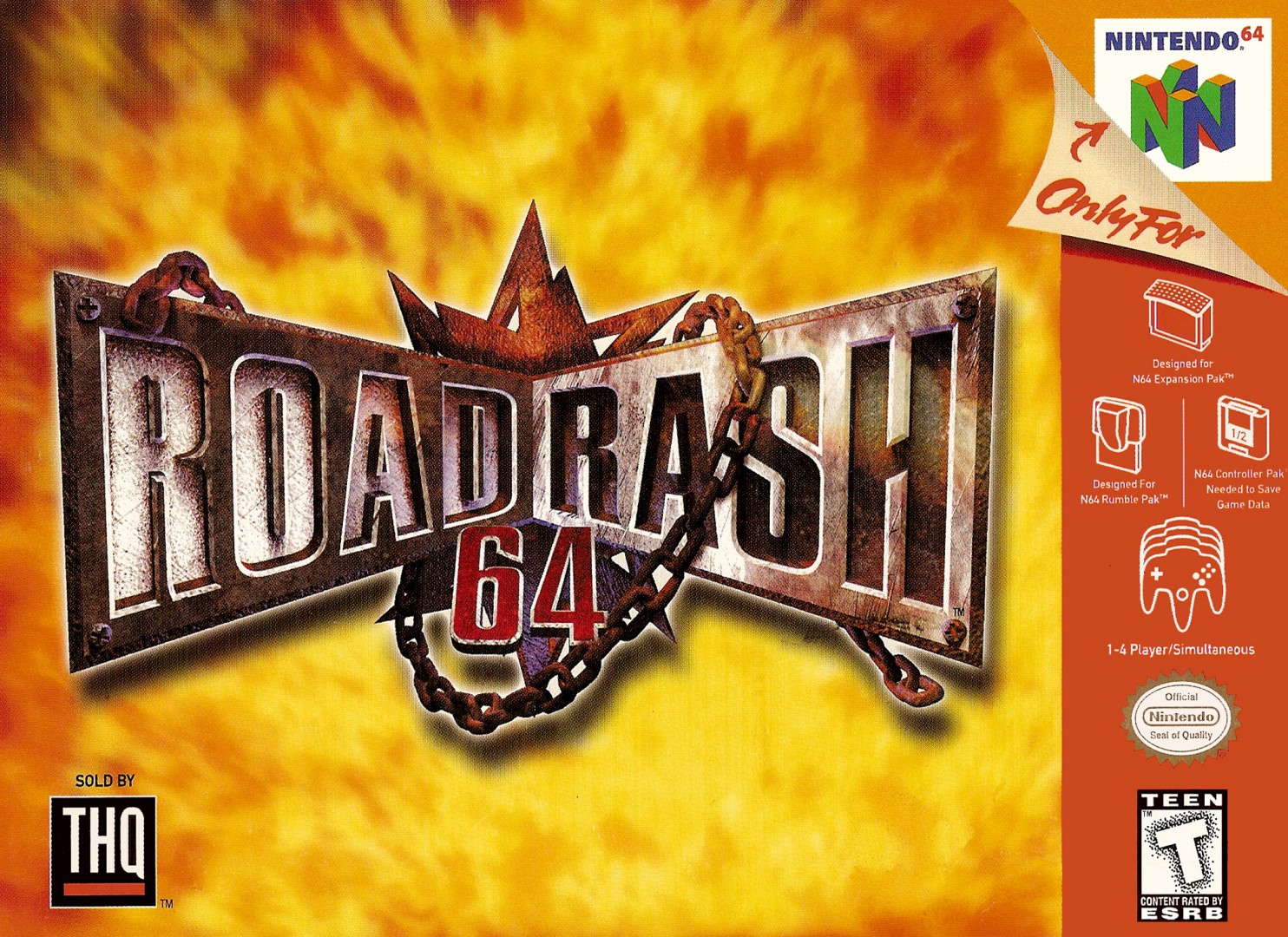 Road Rash 64 (1999) cover art