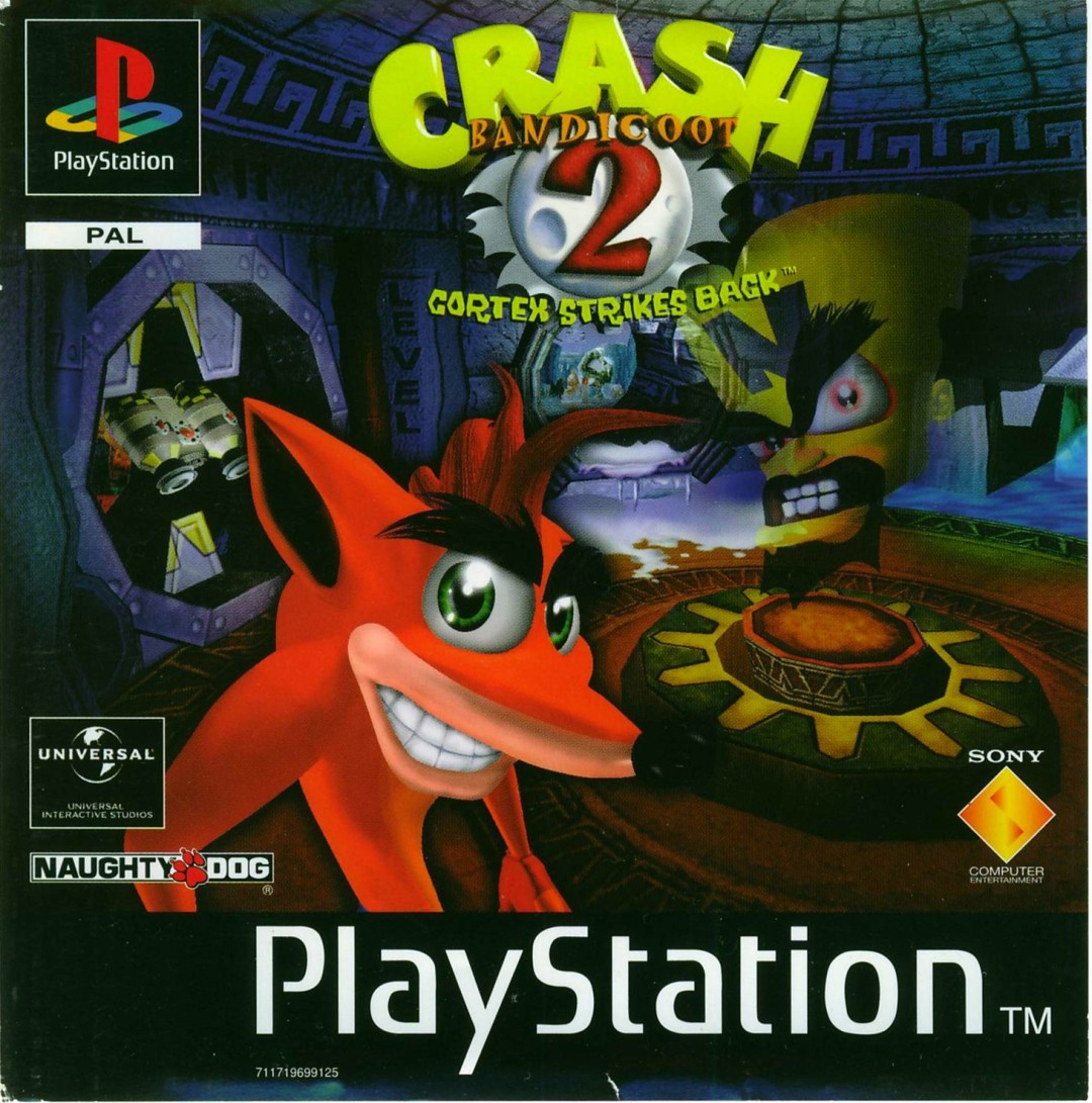 Crash Bandicoot 2: Cortex Strikes Back (1997) cover art