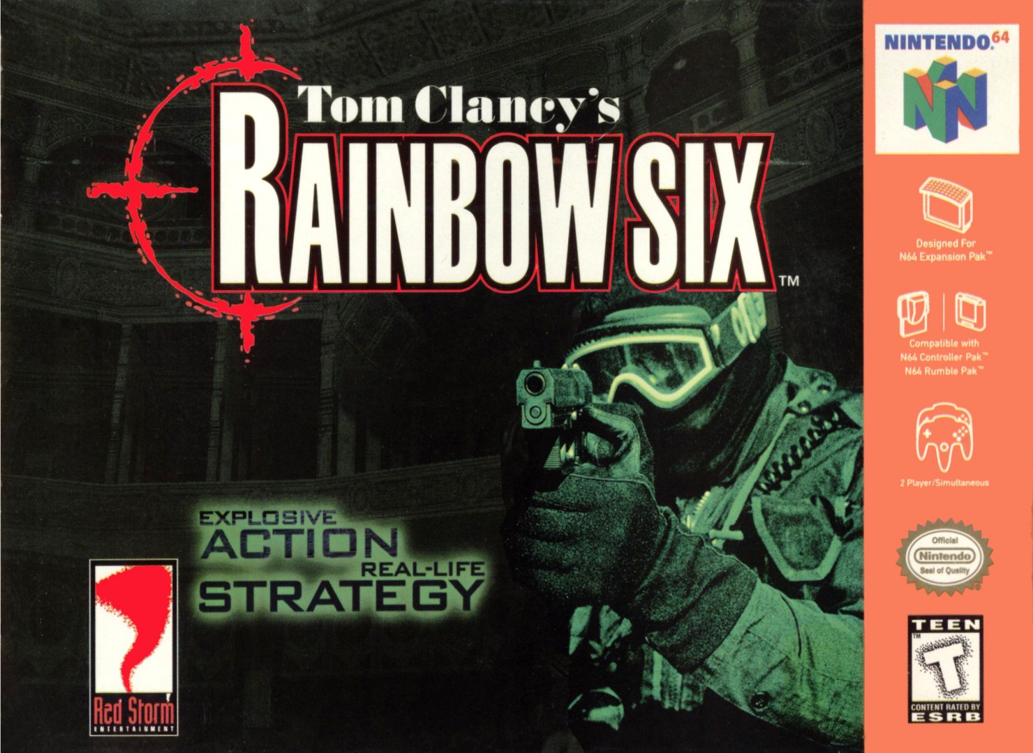 Tom Clancy's Rainbow Six (1998) cover art