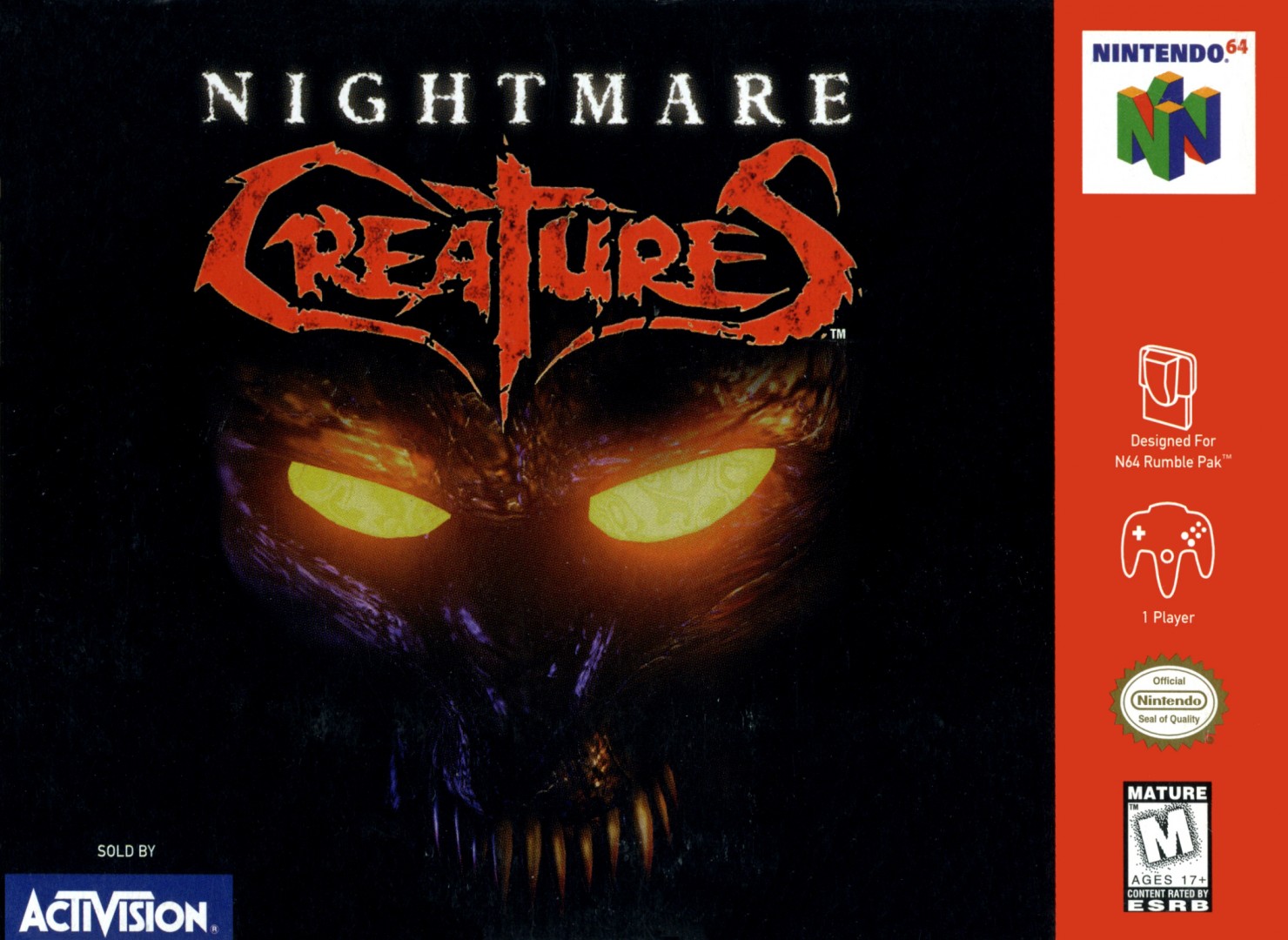 Nightmare Creatures (1998) cover art