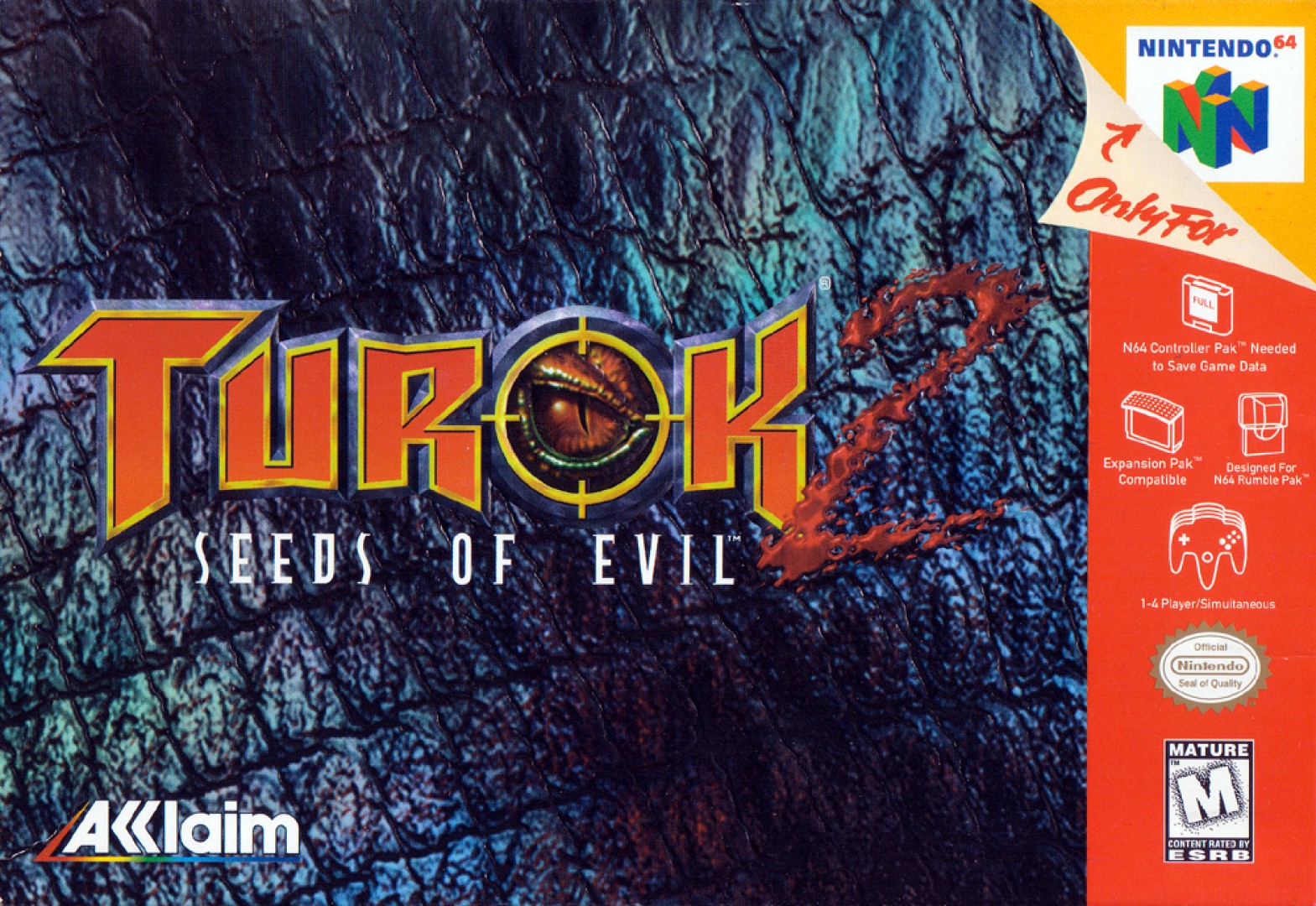 Turok 2: Seeds of Evil (1998) cover art