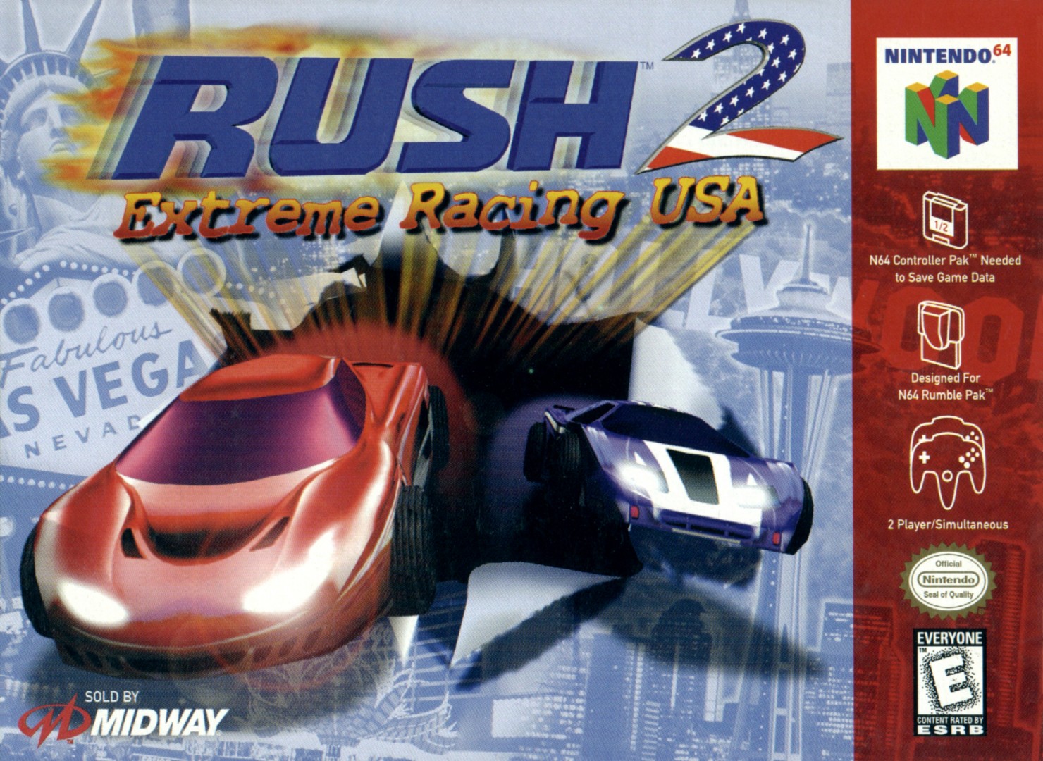 Rush 2: Extreme Racing USA (1998) cover art