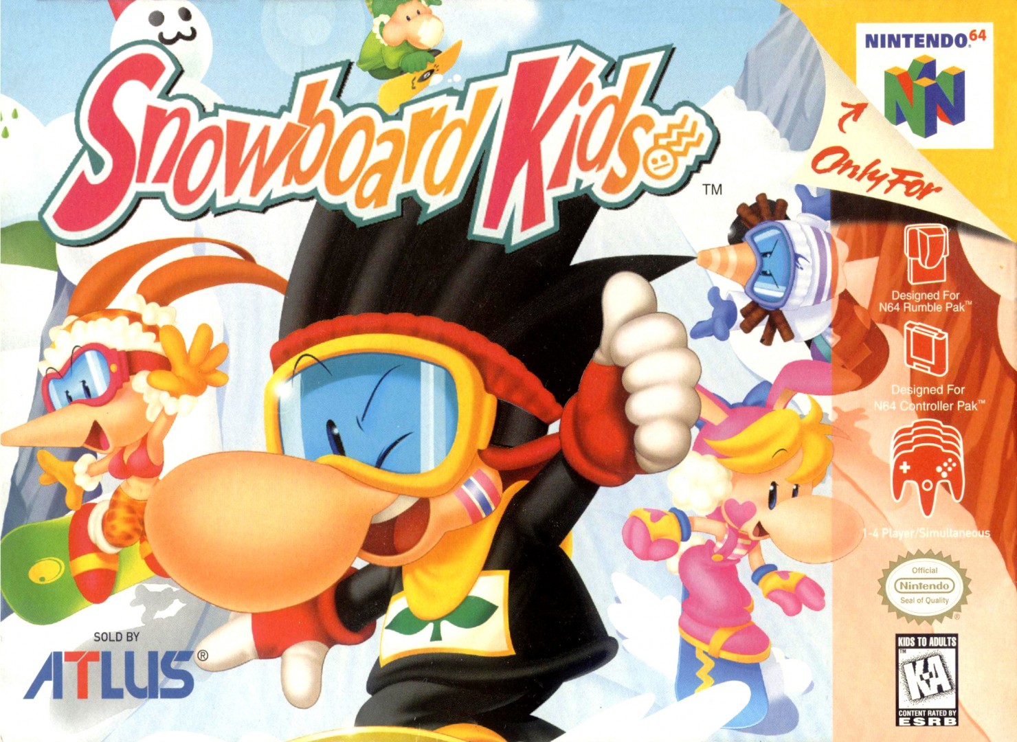 Snowboard Kids (1998) cover art