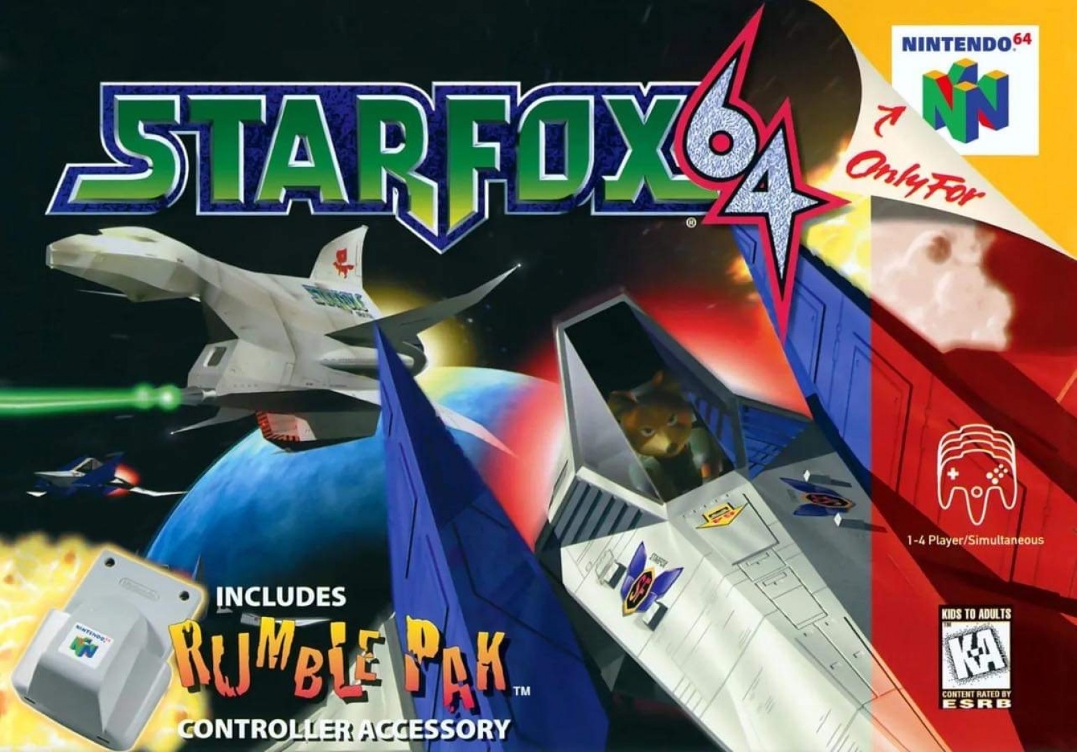Star Fox 64 (1997) cover art