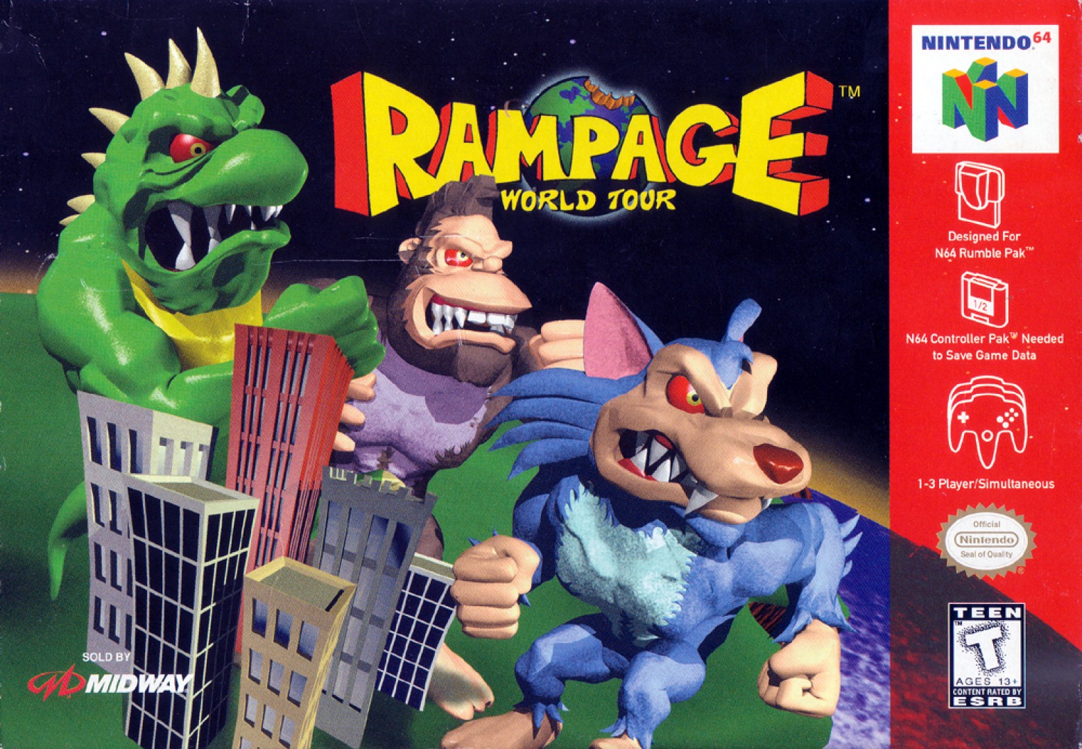 Rampage: World Tour (1998) cover art