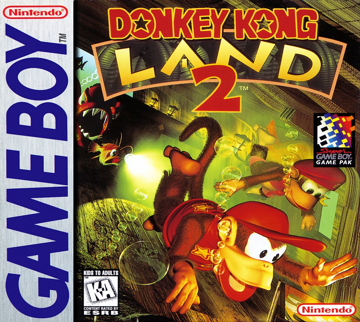 Donkey Kong Land 2 (1996) cover art
