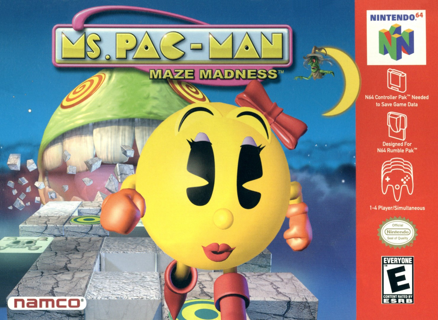 Ms. Pac-Man Maze Madness (2000) cover art