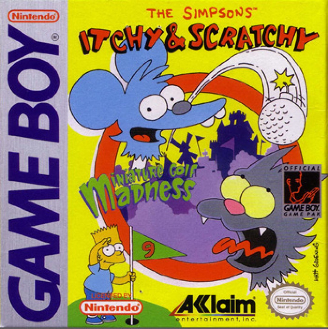 The Simpsons: Itchy & Scratchy in Miniature Golf Madness (1994) cover art