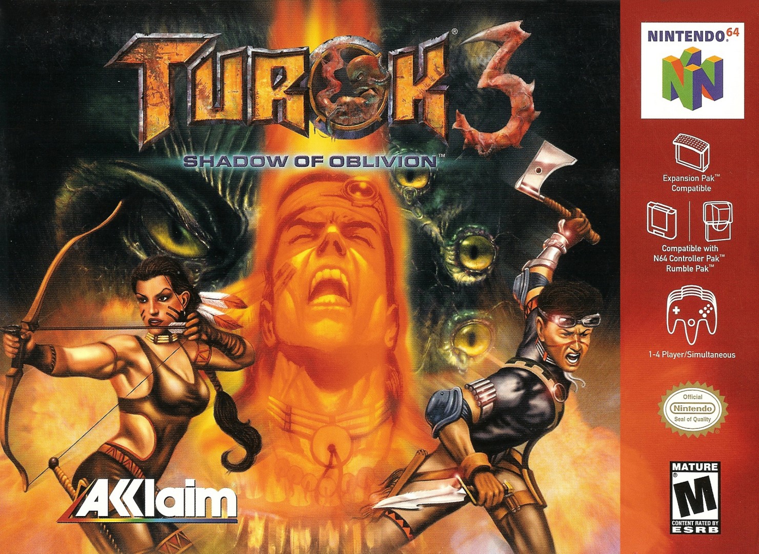 Turok 3: Shadow of Oblivion (2000) cover art