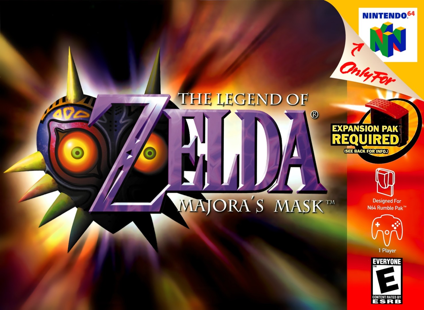 The Legend of Zelda: Majora's Mask (2000) cover art
