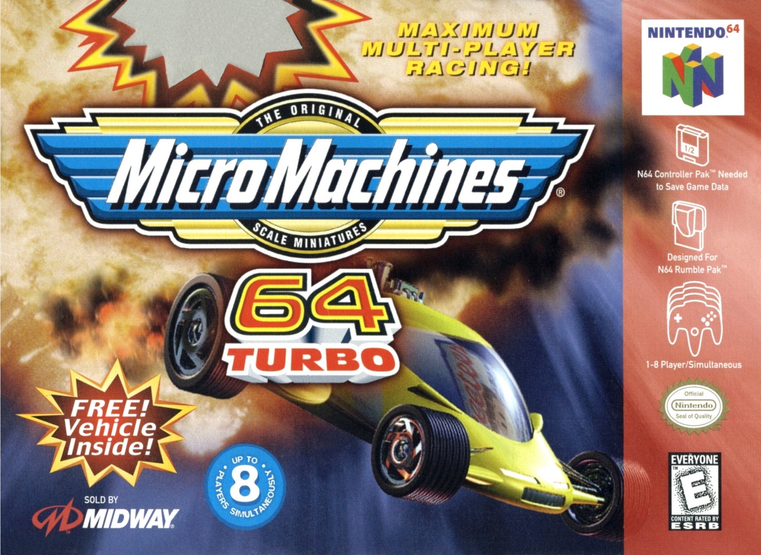 Micro Machines 64 Turbo (1999) cover art