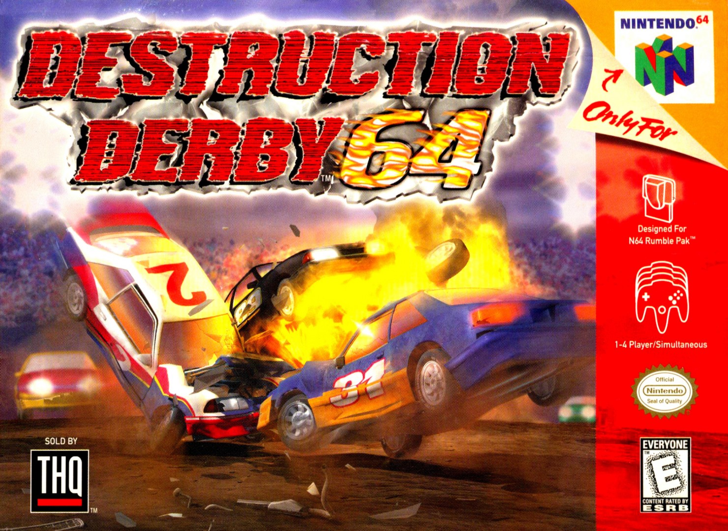 Destruction Derby 64 (1999) cover art
