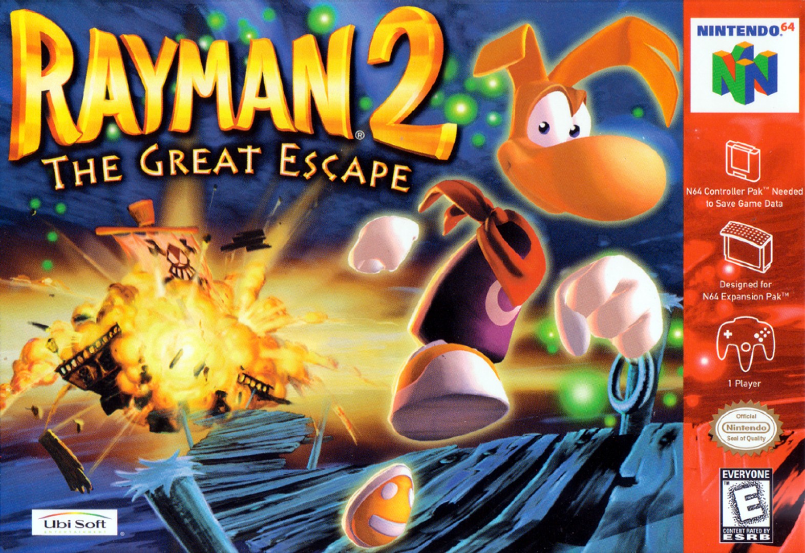 Rayman 2: The Great Escape (1999) cover art