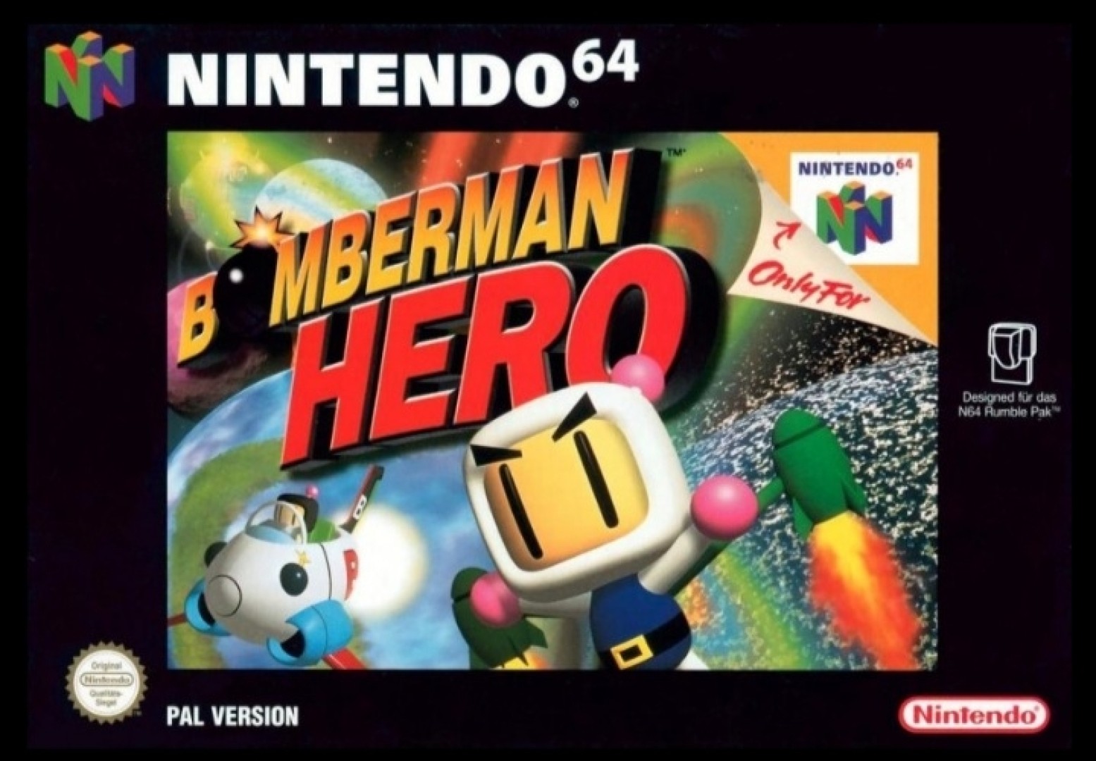 Bomberman Hero (1998) cover art